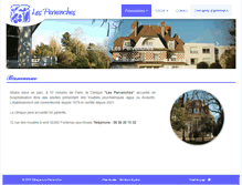 Tablet Screenshot of cliniquelespervenches.fr
